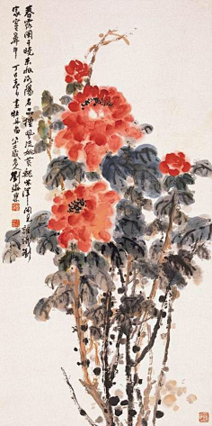 国画写意花卉植物