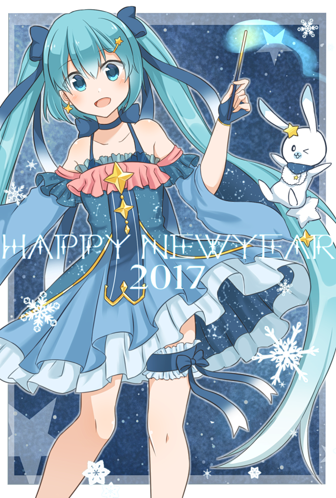 雪初音2017可放大初音未来二次元