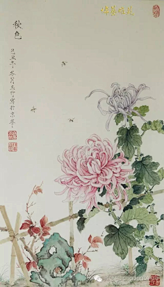 水墨菊花