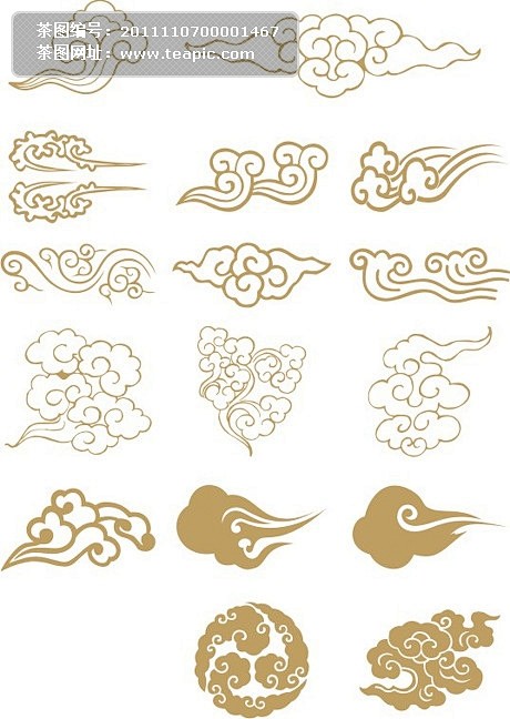 中国风标志-花瓣网|陪你做生活的设计师 | 祥云图案