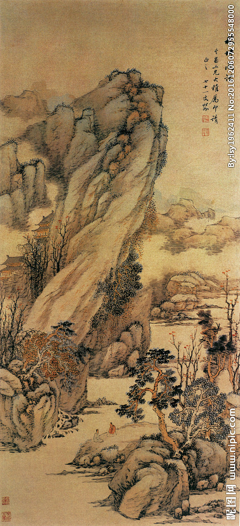 绘画书法学国画国画中国画山水风景巨幅山水画高清山水画国画山水画