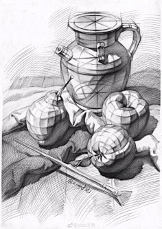 素描静物