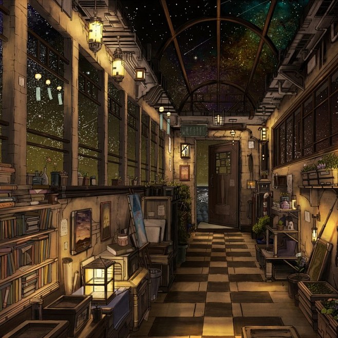 插画动漫 —— 室内场景