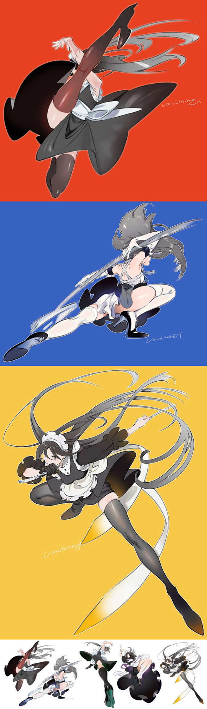角色插画透视角度