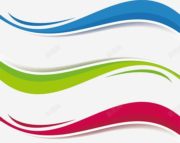 三色波浪标题框矢量图高清素材三色条纹条纹标题框波浪波浪条纹波浪
