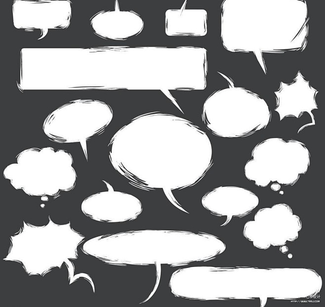 贪狼星╰☆采集到对话框ui 卡通漫画对话框 矢量图集 设计素材 25