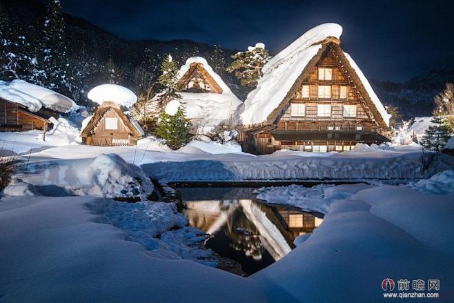 迷人的童话式冬景日本白川乡合掌村这个地方梦幻得被称为冬日的童话村