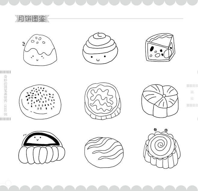 奇妙的简笔画世界10000例美食19