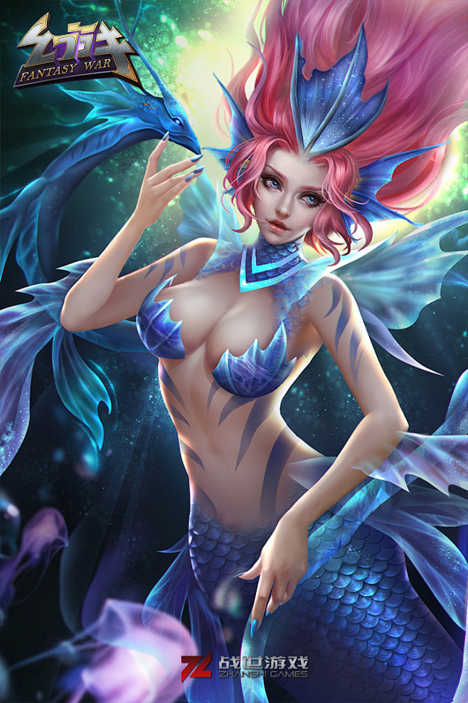 游戏美女原画