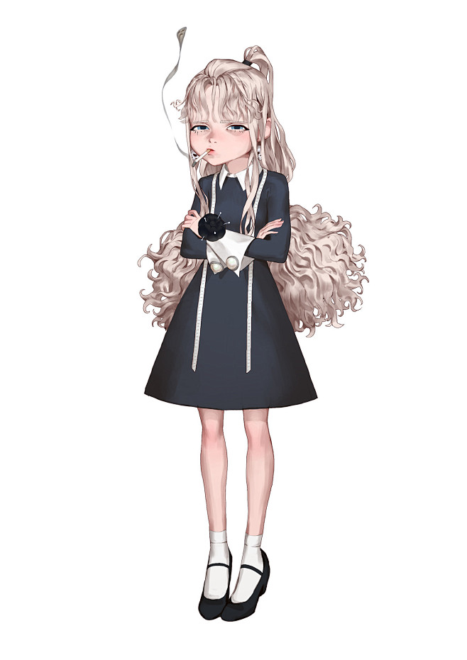 可盐可甜韩国插画师junseokkwon角色设定作品47