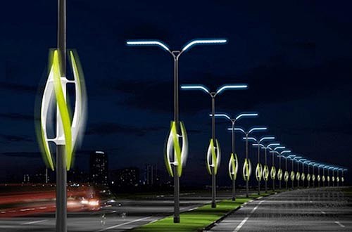 绿色路灯设计