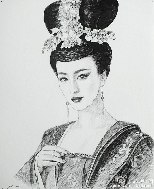 com 武媚娘传奇钢笔画,惊艳! 3 vikilife.com