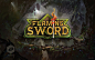 flaming sword logo design & illustration