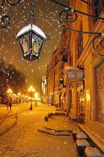莫斯科的冬天美景街景