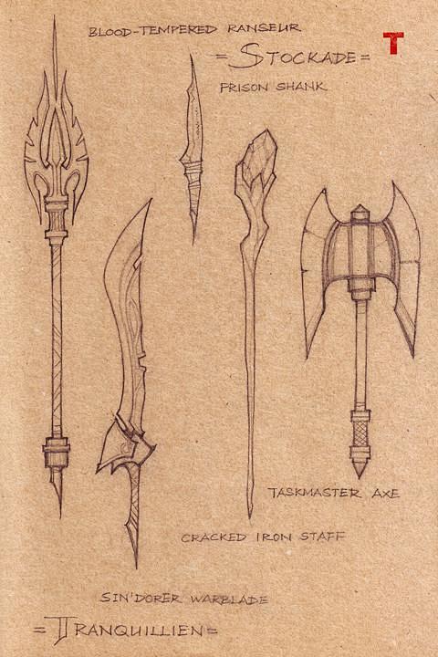 com 古老神兵手绘本现世 魔兽世界武器原型图-wow原画-游久网 乾倥