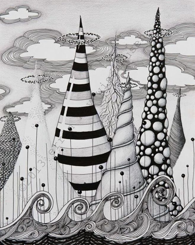 素描/线稿/黑白插画/速写