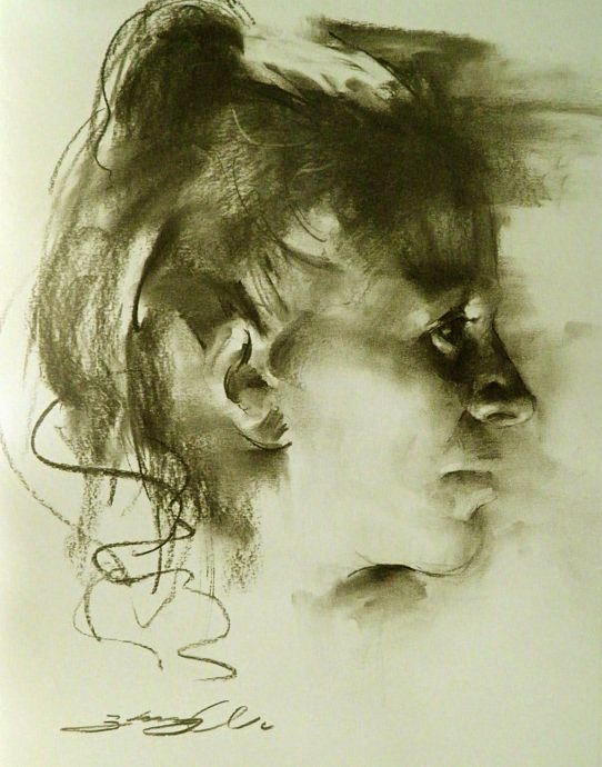 素描画吴兆铭先生作品