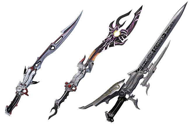 游戏原画——武器——匕首,刀
