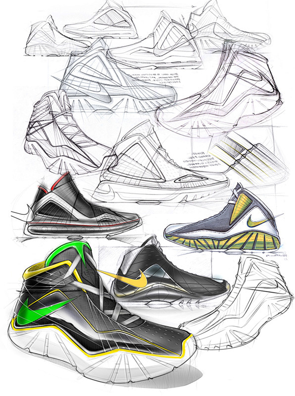 新提醒优秀运动鞋设计手绘效果图欣赏产品设计手绘中国设计手绘技能网