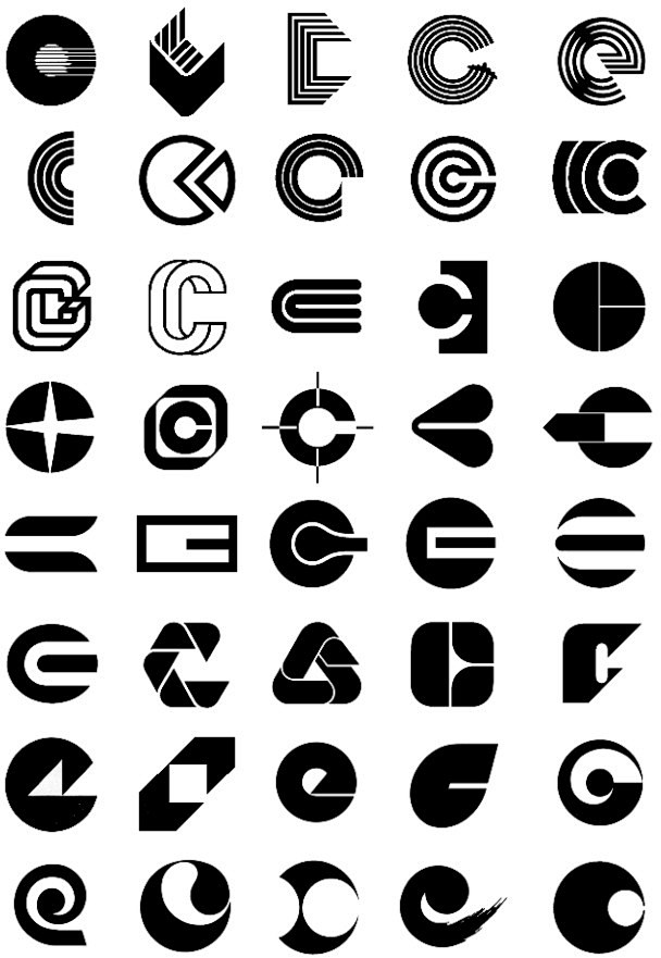 英文字母变形logo设计参考用于设计灵感artdesign百度空间
