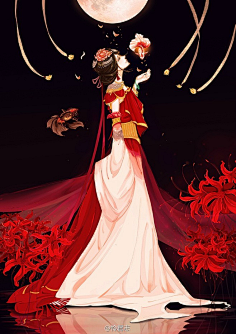 com 手绘,古风,水墨,人物,插画,封面,场景