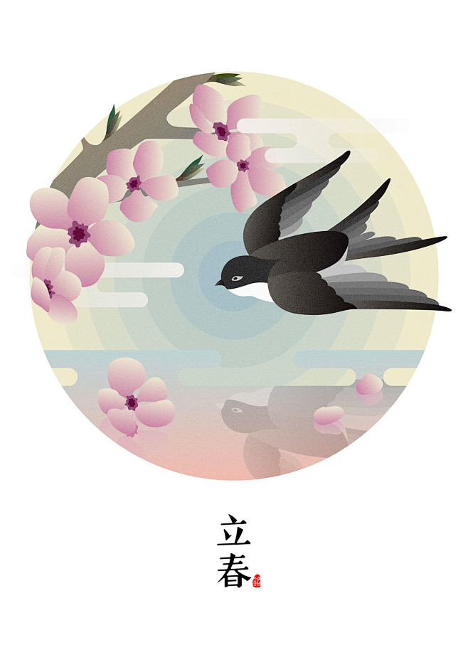 01深圳插画师chenmingjie作品24节气插图