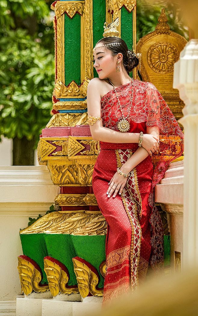 美女 传统服饰 泰国