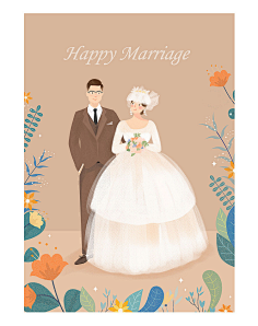婚礼插画