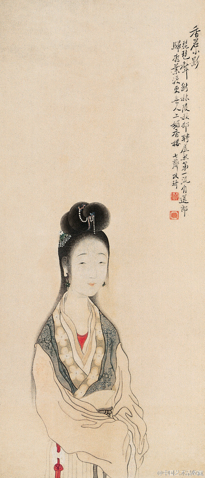 的独特的绘画风格深受当时文人士大夫明 仕女图清代仕女画精品欣赏