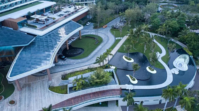 叠水景观