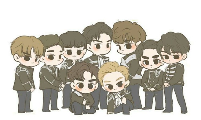 exo-二次元×手绘