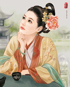 唯美古装手绘