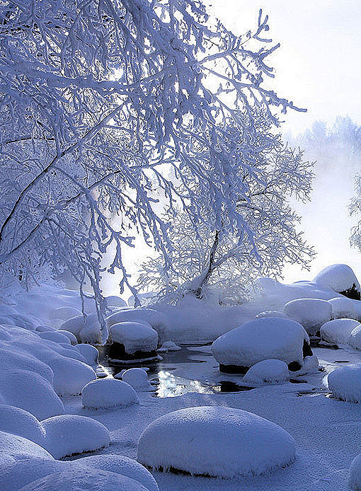 古风雪景签  素材 tieba.baidu.