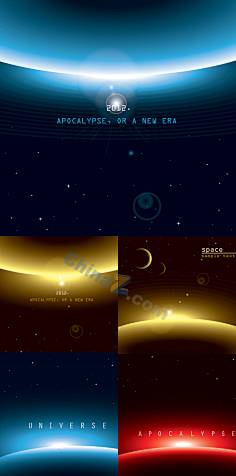 chinaz.com 炫彩宇宙光芒矢量背景图 矢量用具 站长素材 sc.chinaz.