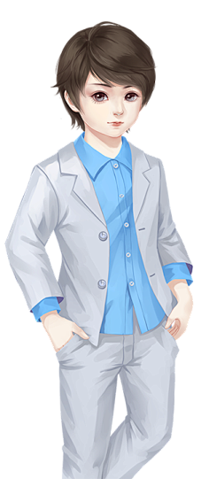 西装小男孩