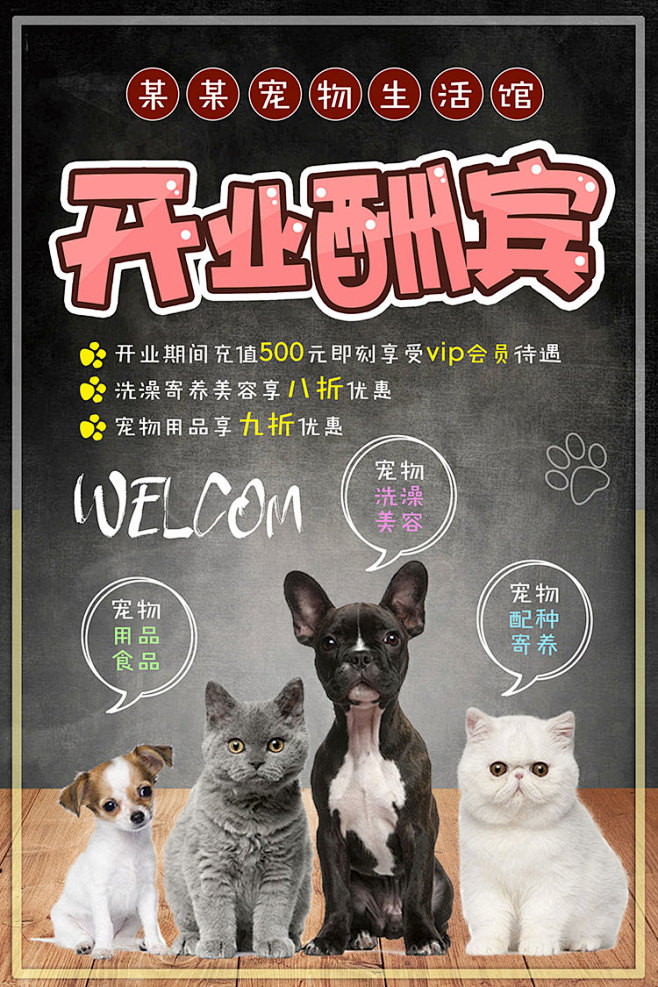 宠物店-花瓣网|陪你做生活的设计师 | 折页ps设计素材