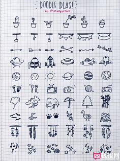 手帐素材简笔画