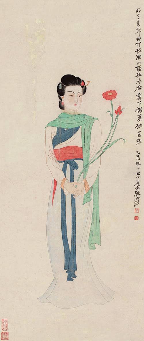 张大千美女