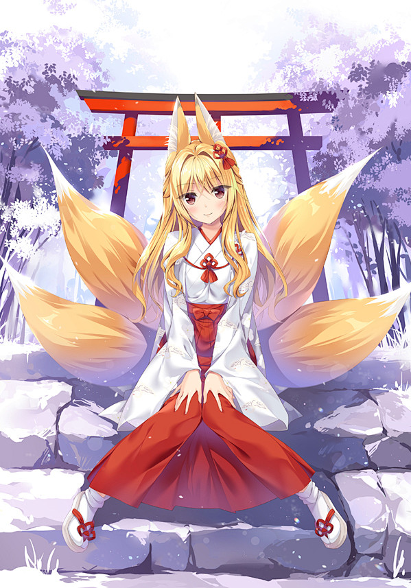 拥有魔道牛郎团的柒雩采集到巫女服 1 巫女狐 1