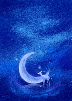 二次元梦幻唯美插画ji