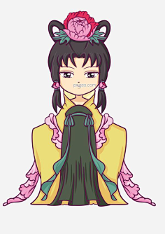 ltd q版十二花仙牡丹图片大小2480x3507px 图片尺寸33.