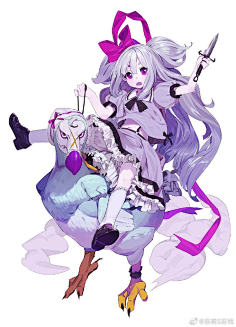 蓝脸美少女采集到通常好看立绘杂