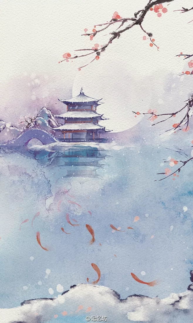 古风无人背景图