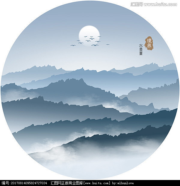 水墨画山水意境画山水水墨画水墨山水水墨山峦中式山水画千山万水禅意