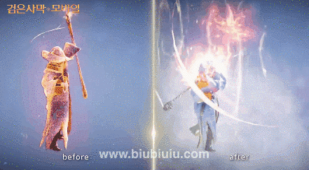 黑色沙漠技能动效demo与游戏实际应用对比展示 - 国外动效 - biubiu游