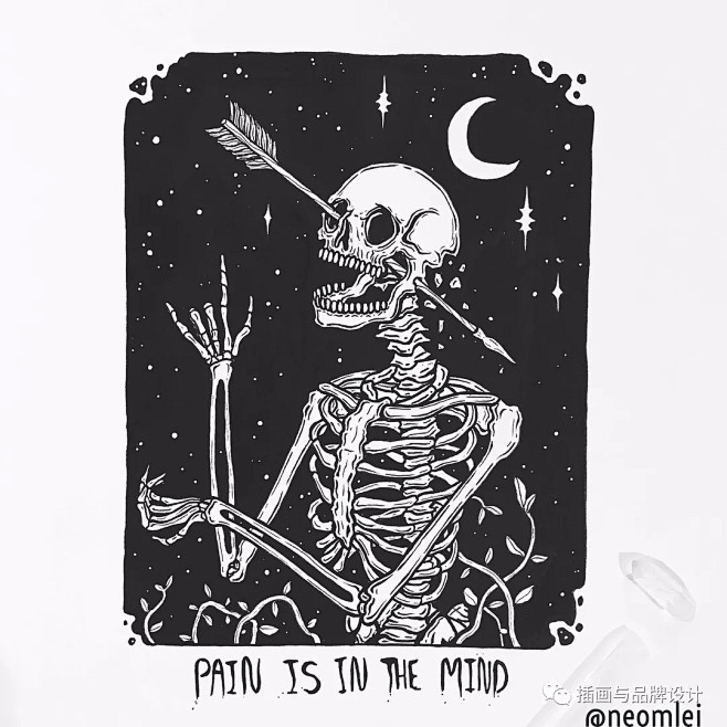 手绘丨如何画活一个骷髅这些可耐的小骨头好喜欢