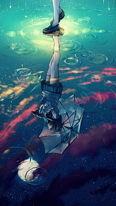 雨中