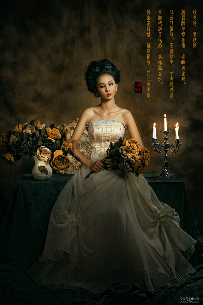 唯美复古美女艺术摄影#模特##图片##写真##婚纱上环医院美女图片