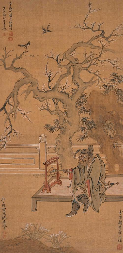 古画庭院
