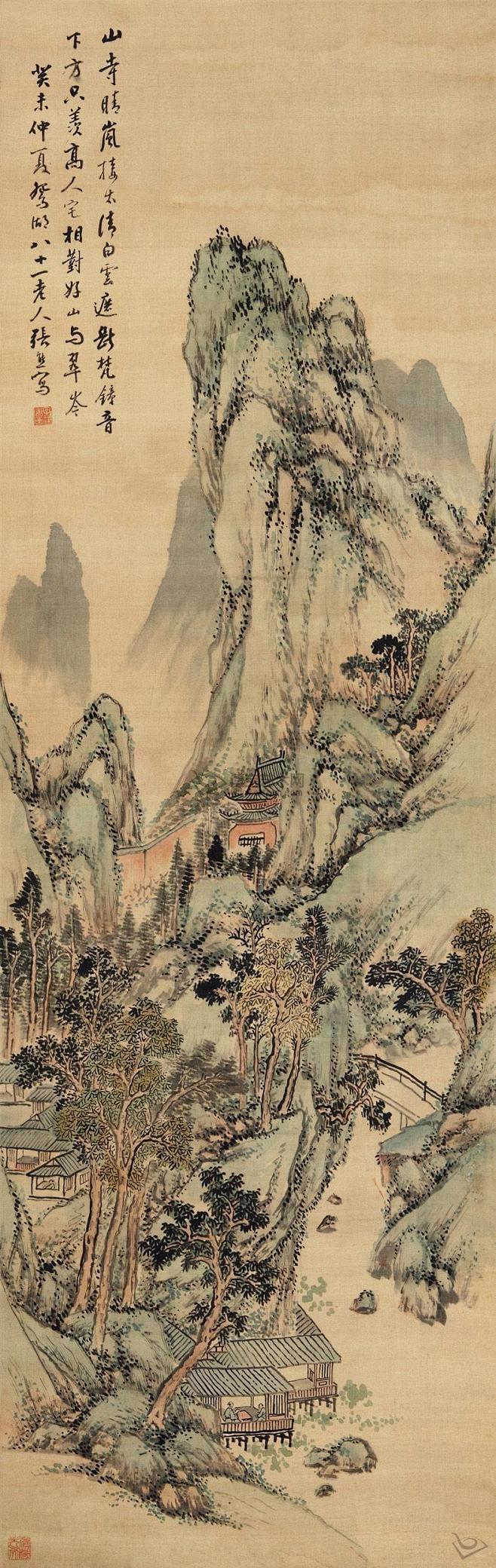 cn 张熊——山水画欣赏   |    br/>张熊(1803—1886),又名张熊.